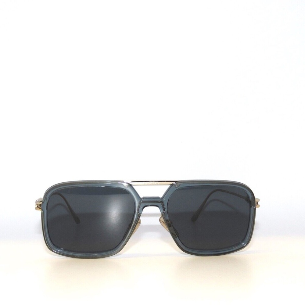Prada 57ZS 57 19F09T Transparent Graphite Dark Gray Sunglasses PR57ZS - Picture 2 of 5